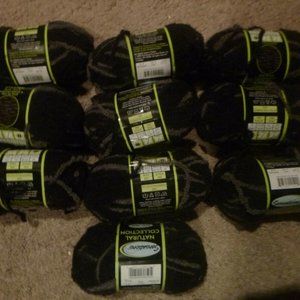 10 Skeins Sensations Natural Collection Felt-able Pacaboo Yarn Black Charcoal